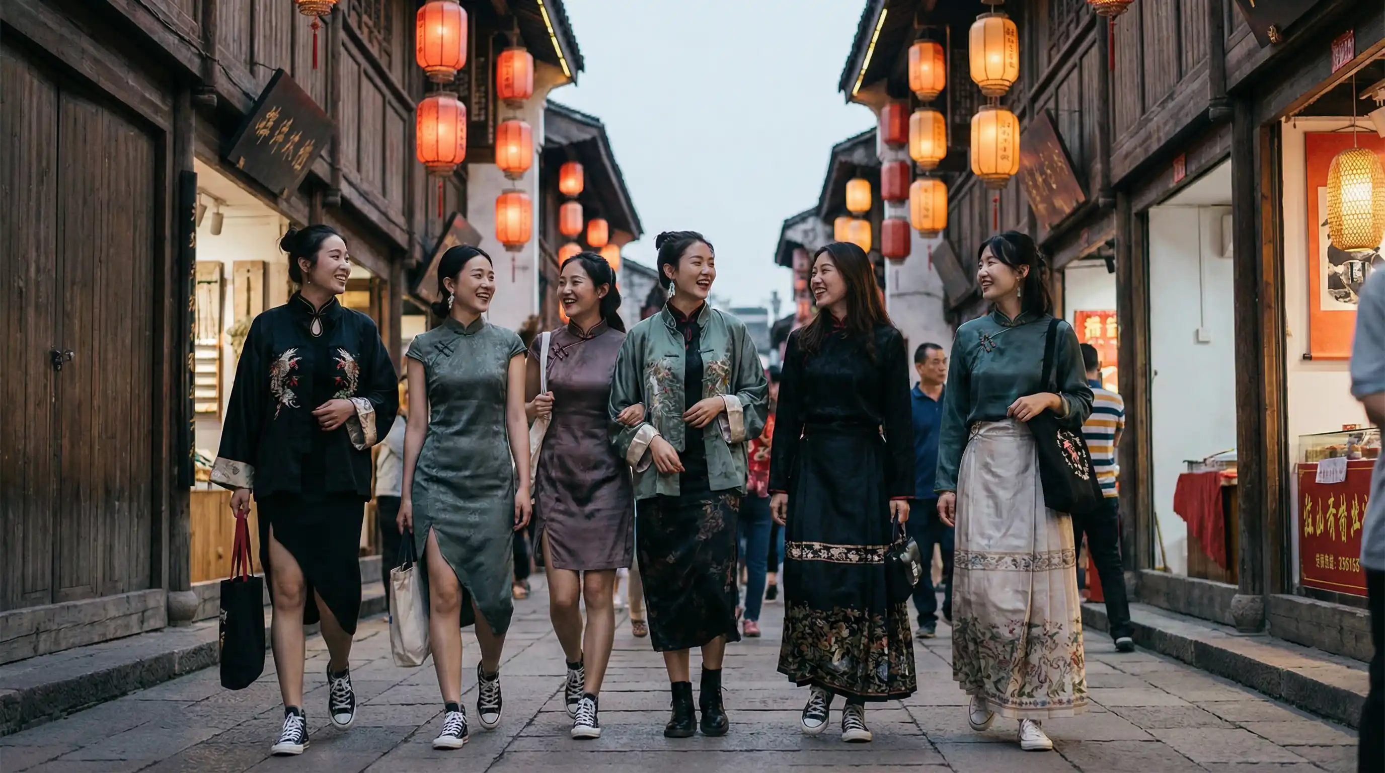福彩开奖 新中式时尚穿搭街拍
